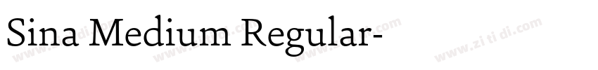 Sina Medium Regular字体转换